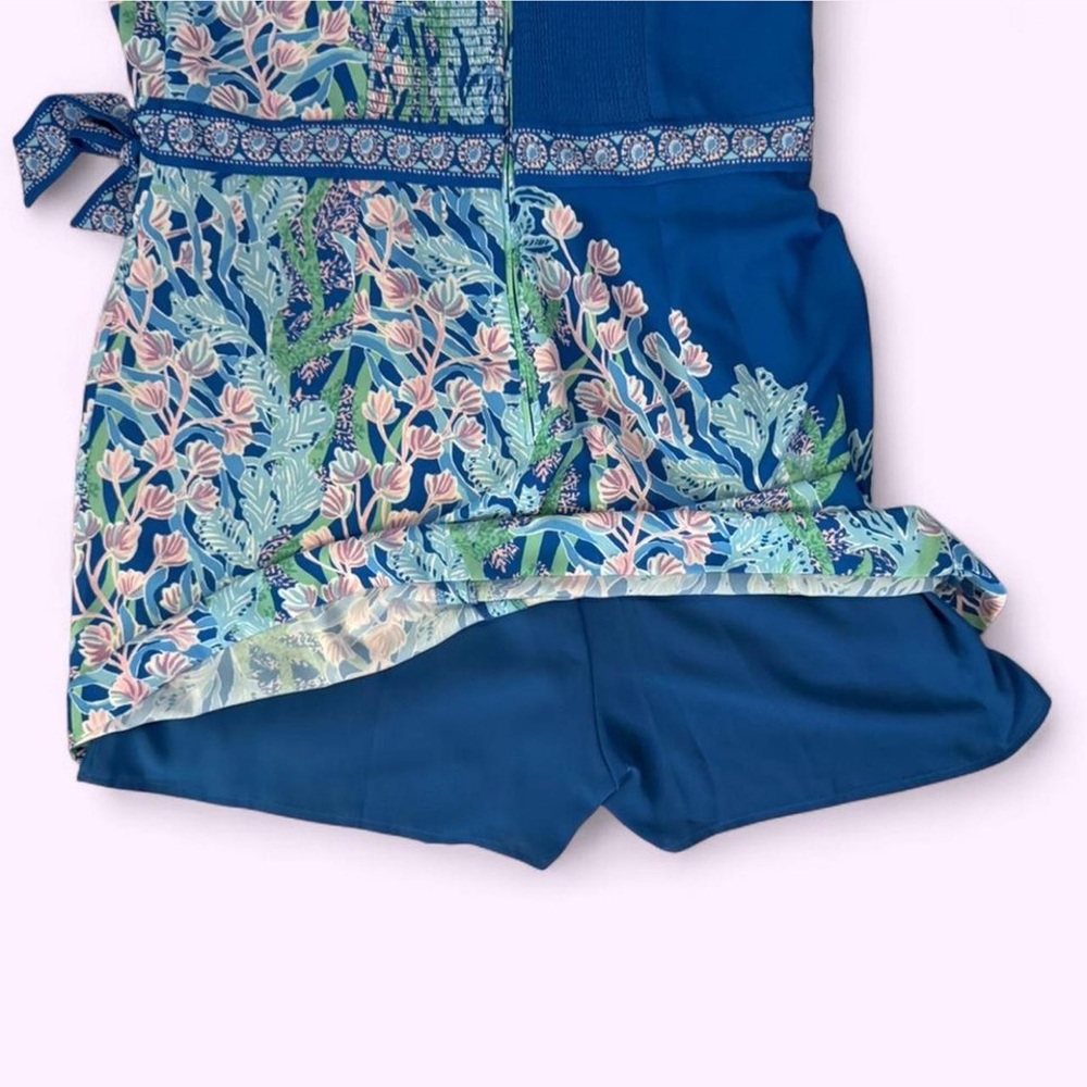 RARE Lilly Pulitzer Nettie Skirted Romper - Seacret Escape - Size 14 - Picture 7 of 9
